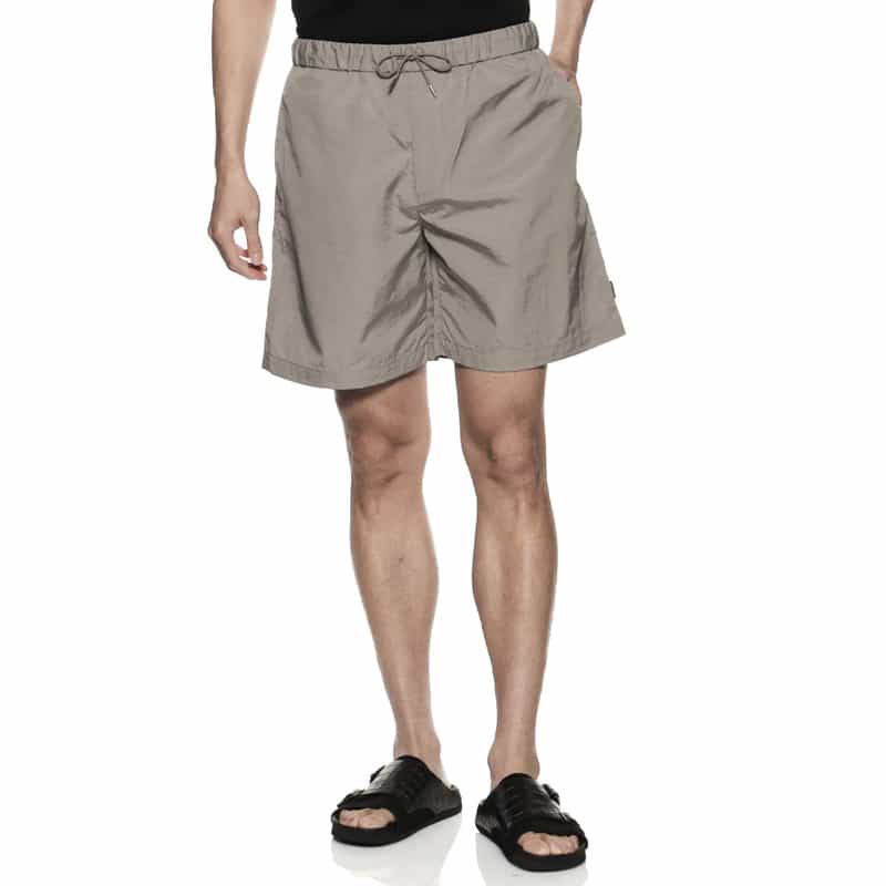 BARNEYS NEW YORK "BARNEYS" ドローストリング ショートパンツ GRAY