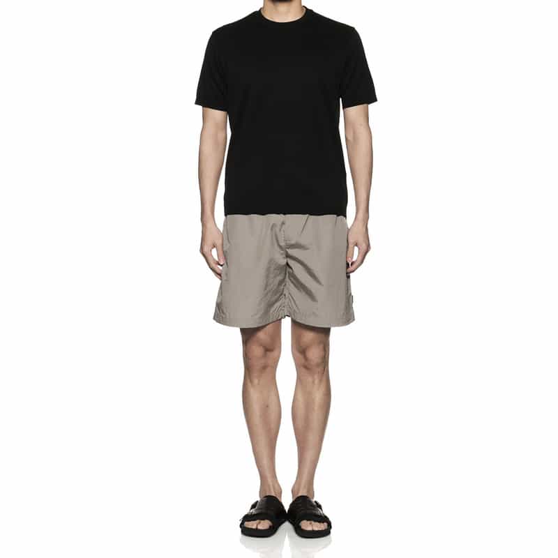 BARNEYS NEW YORK "BARNEYS" ドローストリング ショートパンツ GRAY