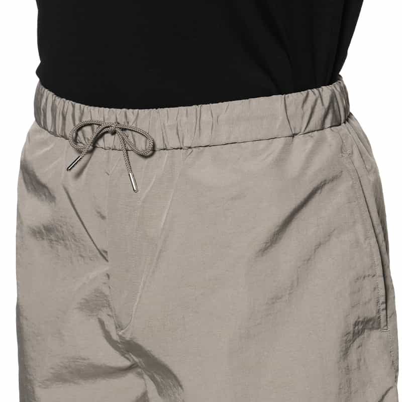 BARNEYS NEW YORK "BARNEYS" ドローストリング ショートパンツ GRAY