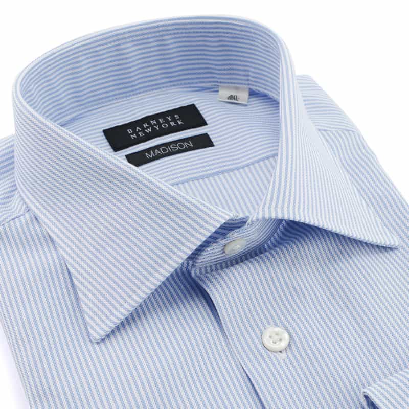 BARNEYS NEW YORK "MADISON" ドレスシャツ BLUE