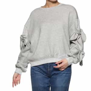 ウォッシャブル リボンスリーブカットソー