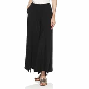 ウォッシャブル チュールタック入りワイドパンツ