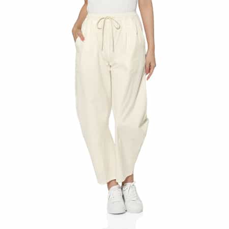 ウォッシャブル カーヴィー ドローストリングパンツ