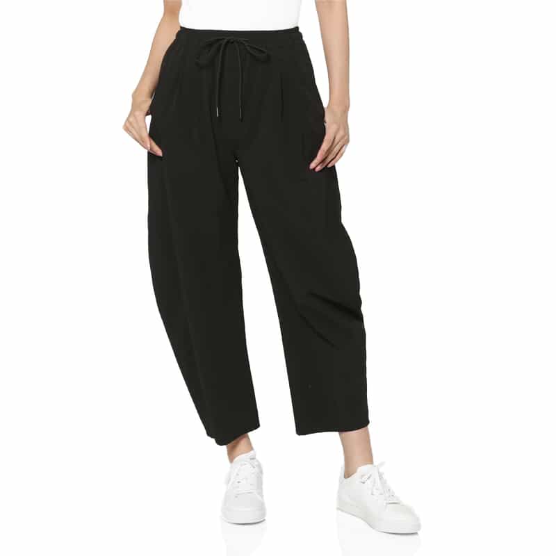 ウォッシャブル カーヴィー ドローストリングパンツ