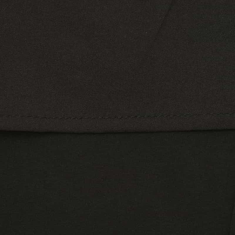 BARNEYS NEW YORK ウォッシャブル カーヴィー ドローストリングパンツ BLACK