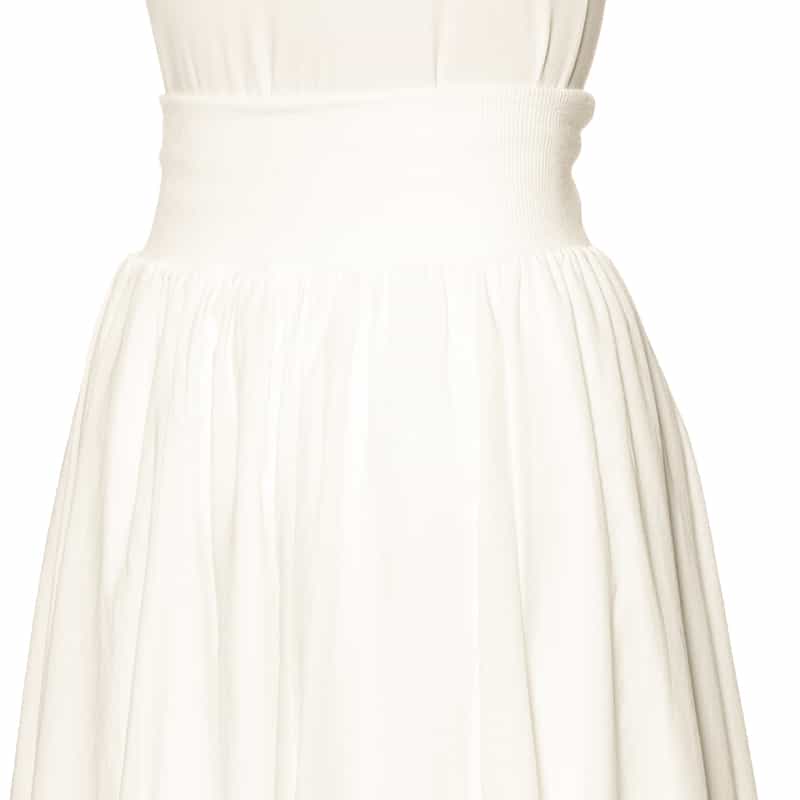 BARNEYS NEW YORK ウォッシャブル ロングフレアスカート OFF WHITE