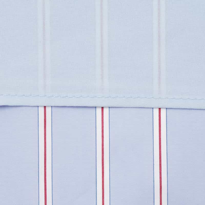 BARNEYS NEW YORK ウォッシャブル マルチストライプ柄ロングスカート BLUE