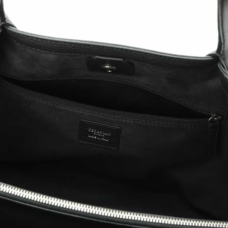 SERAPIAN バーニーズ　ニューヨーク限定 ミニトートバッグ BLACK