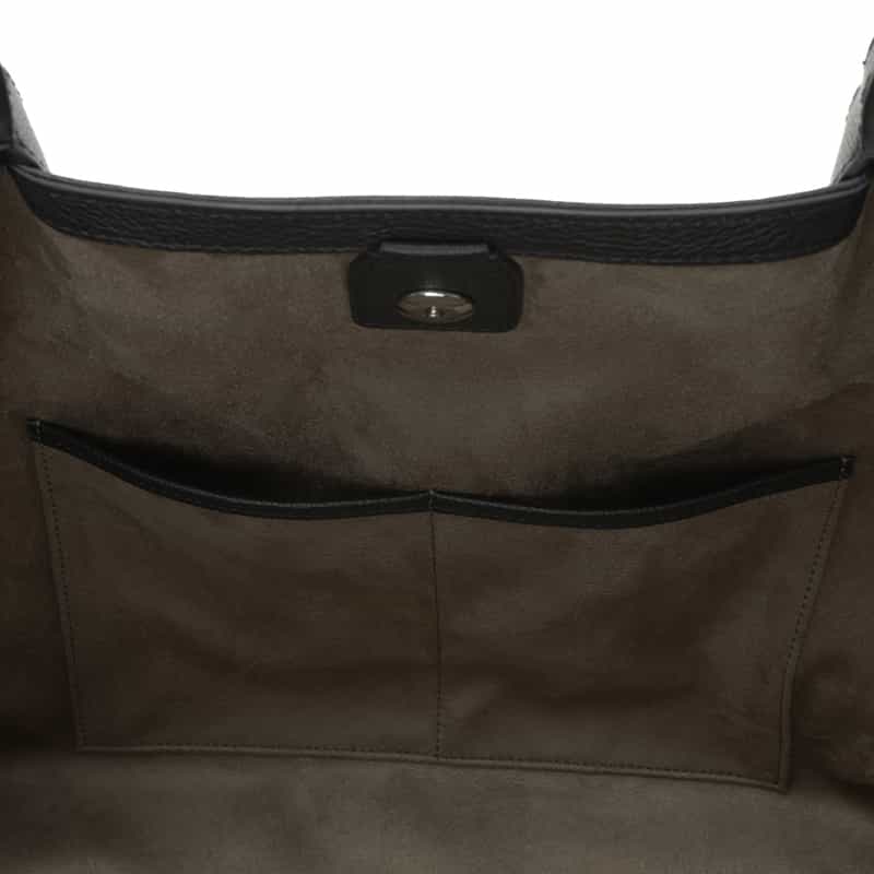 SERAPIAN バーニーズ　ニューヨーク限定 レザートートバッグ BLACK