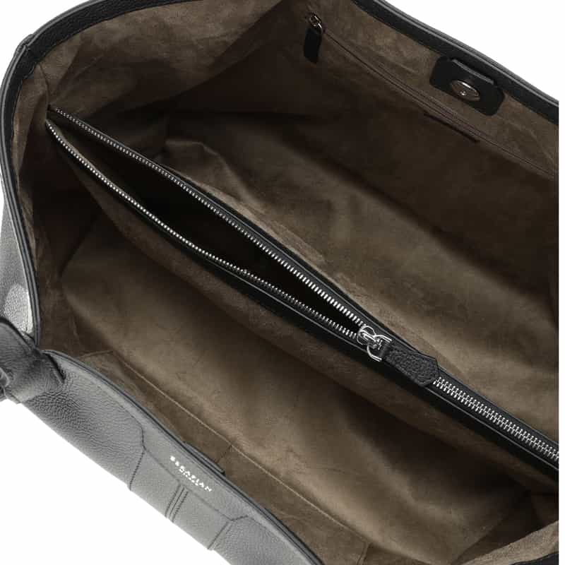 SERAPIAN バーニーズ　ニューヨーク限定 レザートートバッグ BLACK