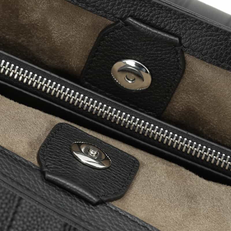 SERAPIAN バーニーズ　ニューヨーク限定 レザートートバッグ BLACK