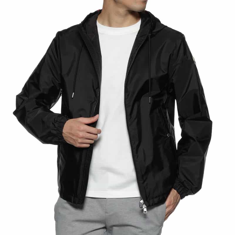 MONCLER MONCLER＜モンクレール＞ジップアップ ナイロンブルゾン BLACK