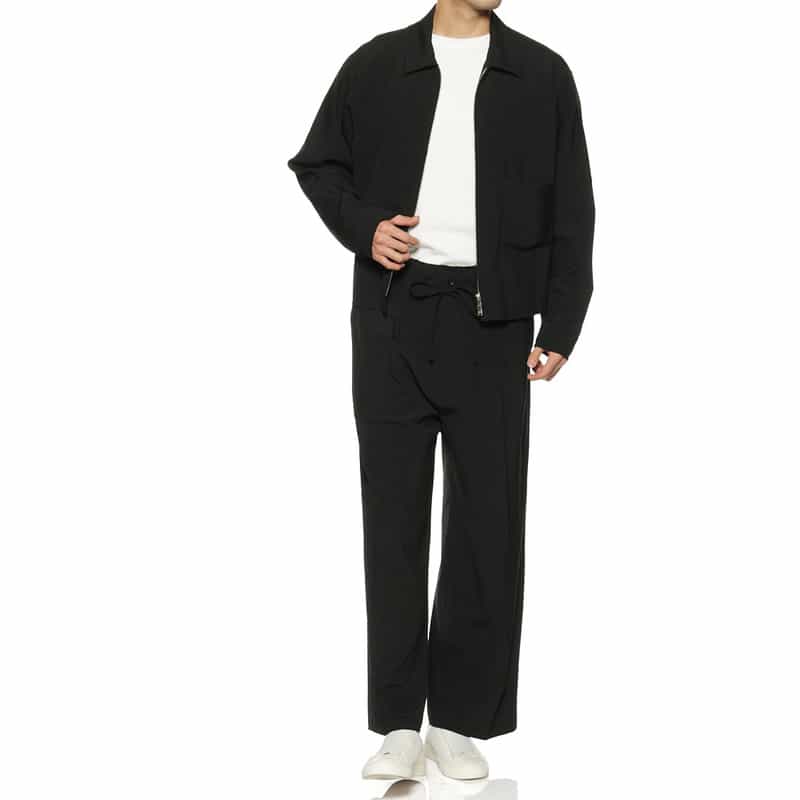 YOKE/ANCELLM YOKE＜ヨーク＞×ANCELLM＜アンセルム＞セットアップ ウール イージーパンツ BLACK