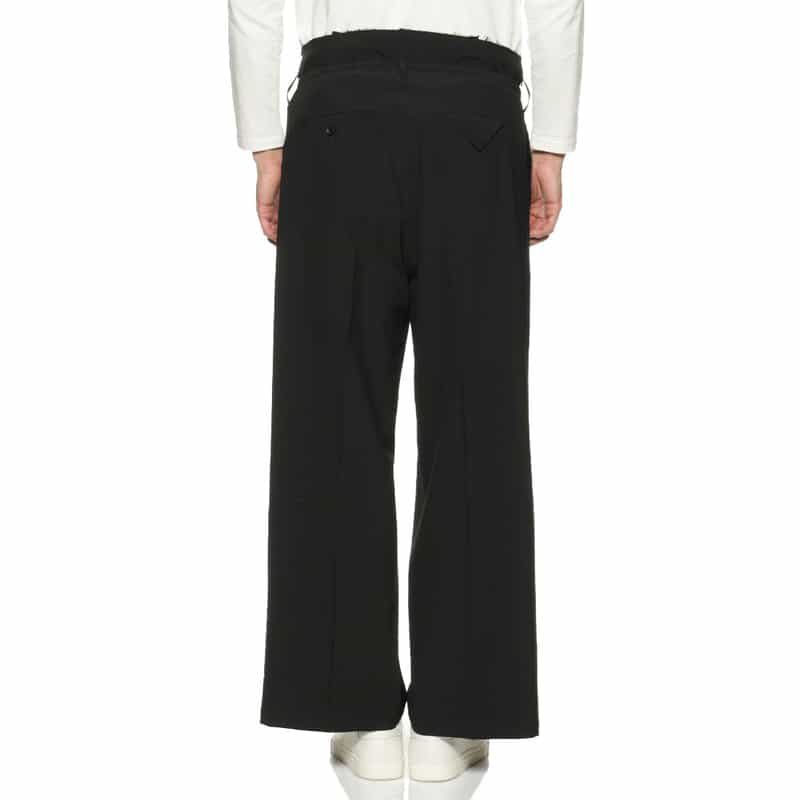 YOKE/ANCELLM YOKE＜ヨーク＞×ANCELLM＜アンセルム＞セットアップ ウール イージーパンツ BLACK