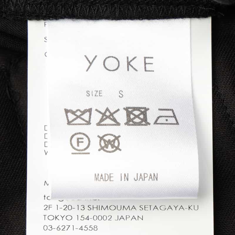 YOKE/ANCELLM YOKE＜ヨーク＞×ANCELLM＜アンセルム＞セットアップ ウール イージーパンツ BLACK