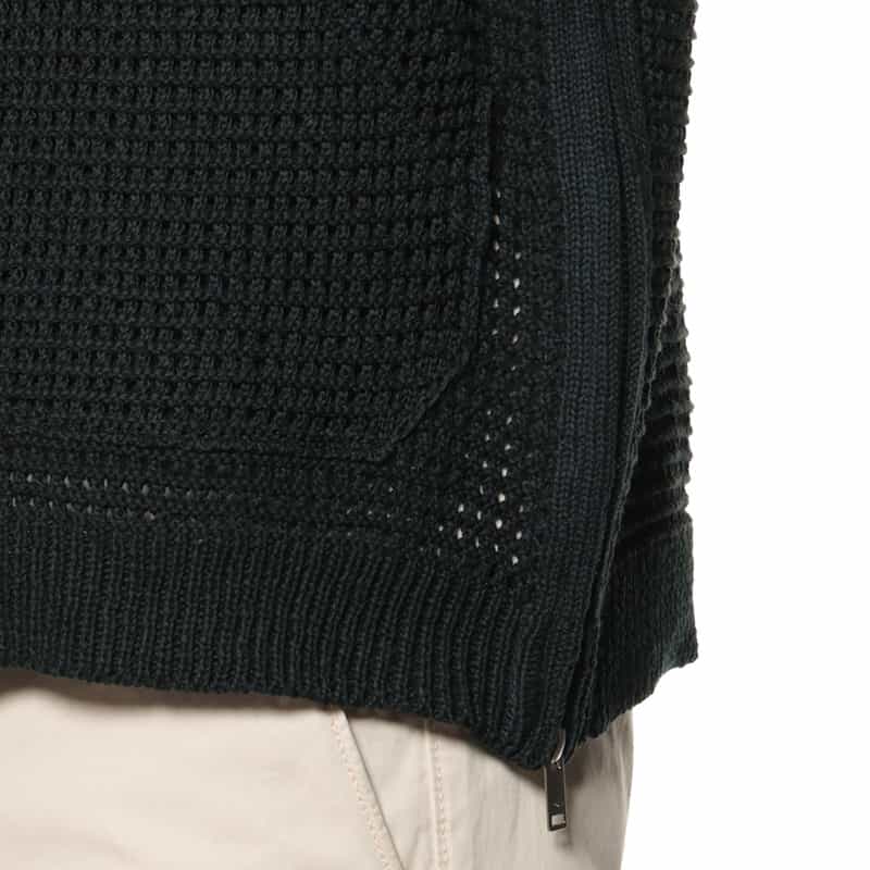 YOKE/ANCELLM YOKE＜ヨーク＞×ANCELLM＜アンセルム＞バーニーズ　ニューヨーク限定 メッシュ ニットベスト BLACK