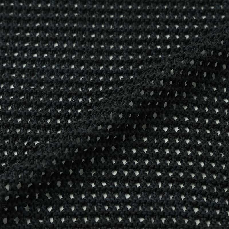 YOKE/ANCELLM YOKE＜ヨーク＞×ANCELLM＜アンセルム＞バーニーズ　ニューヨーク限定 メッシュ ニットベスト BLACK