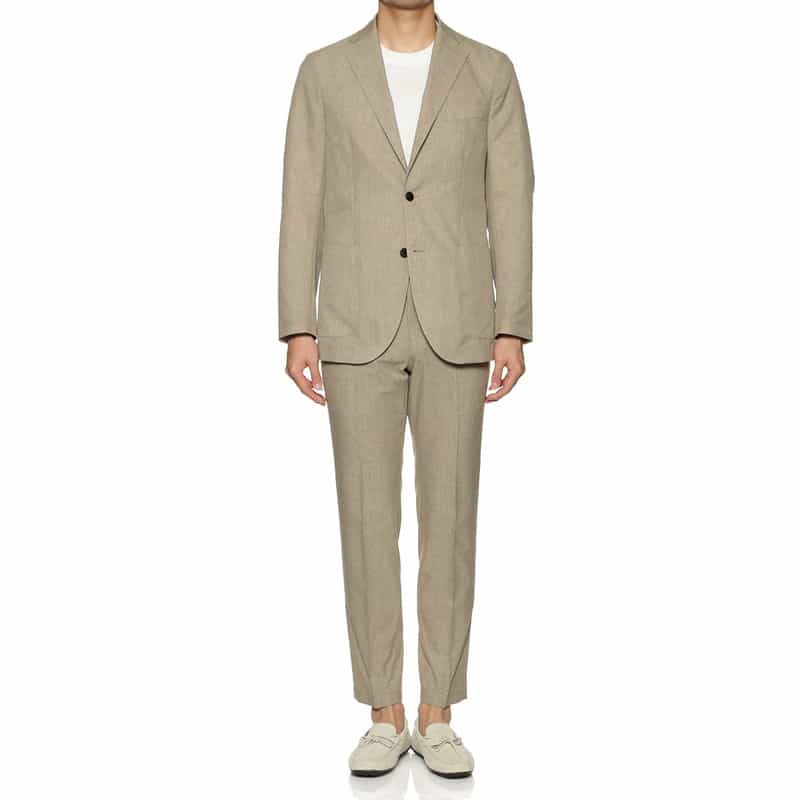 BARNEYS NEW YORK セットアップ COOLDOTS素材ジャケット BEIGE