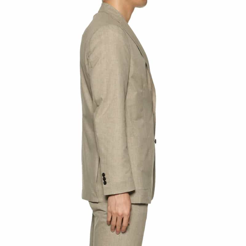 BARNEYS NEW YORK セットアップ COOLDOTS素材ジャケット BEIGE