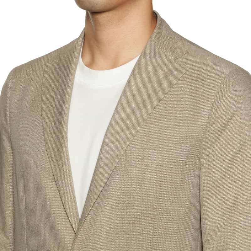 BARNEYS NEW YORK セットアップ COOLDOTS素材ジャケット BEIGE