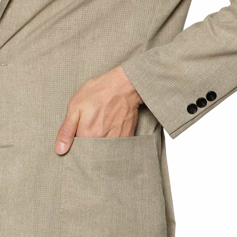 BARNEYS NEW YORK セットアップ COOLDOTS素材ジャケット BEIGE