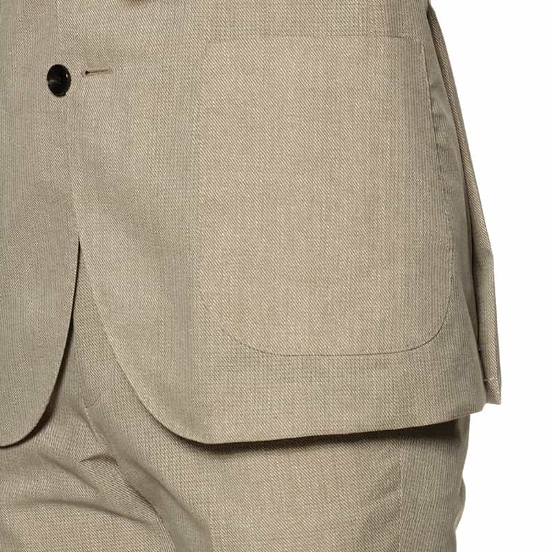 BARNEYS NEW YORK セットアップ COOLDOTS素材ジャケット BEIGE