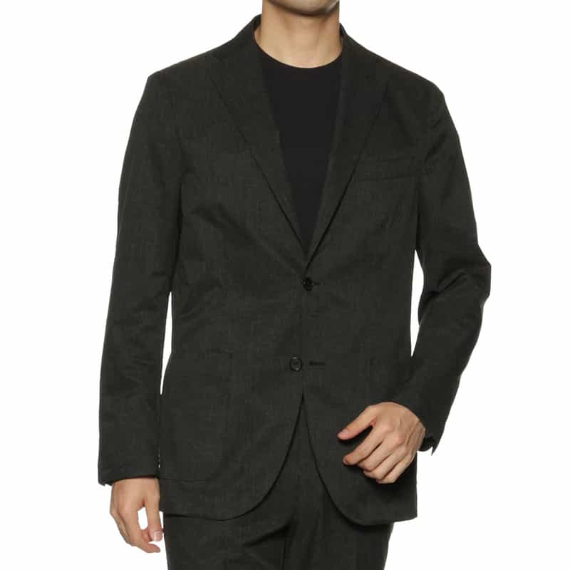 BARNEYS NEW YORK セットアップ COOLDOTS素材ジャケット GRAY