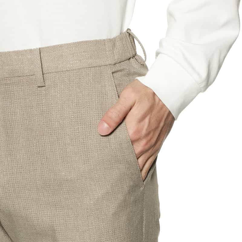 BARNEYS NEW YORK セットアップ COOLDOTS素材パンツ BEIGE