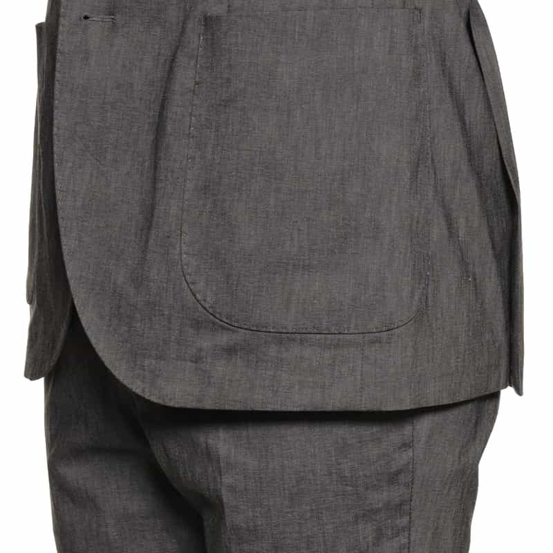 BARNEYS NEW YORK セットアップストレッチ素材ジャケット GRAY