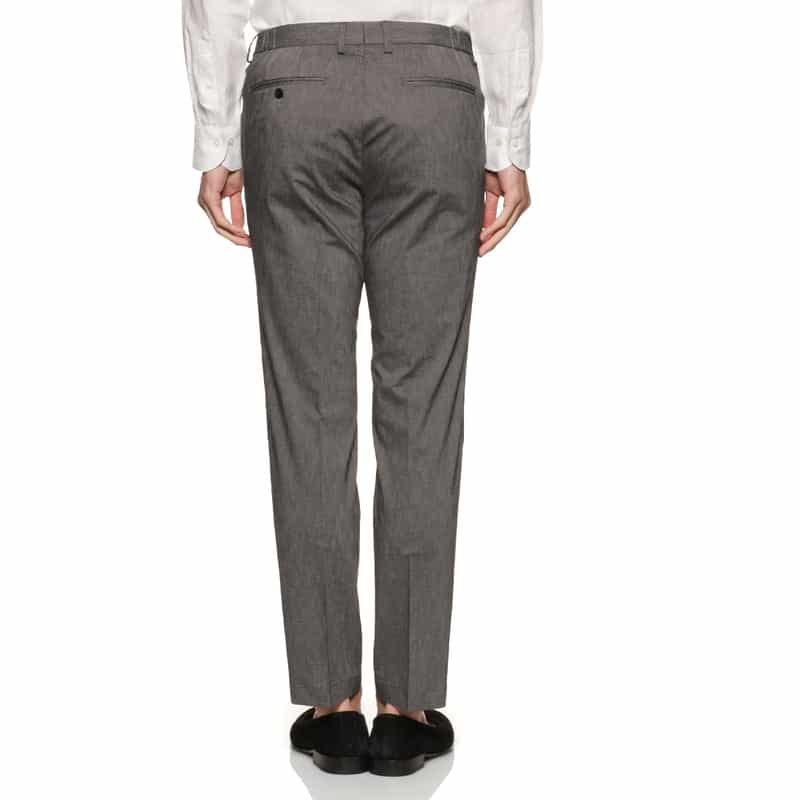 BARNEYS NEW YORK セットアップストレッチ素材ストレートパンツ GRAY