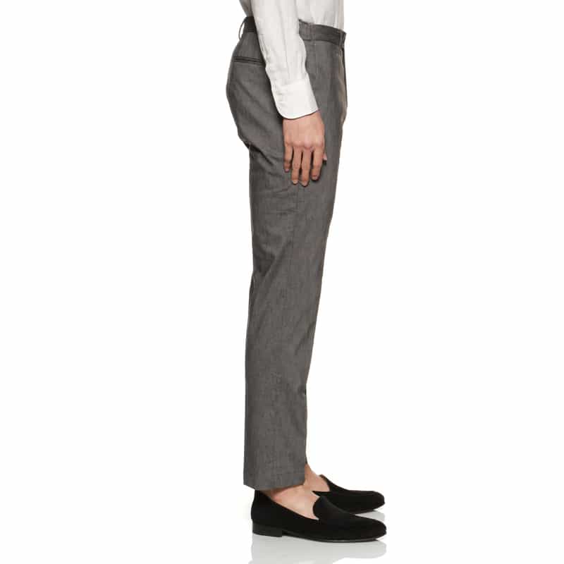 BARNEYS NEW YORK セットアップストレッチ素材ストレートパンツ GRAY