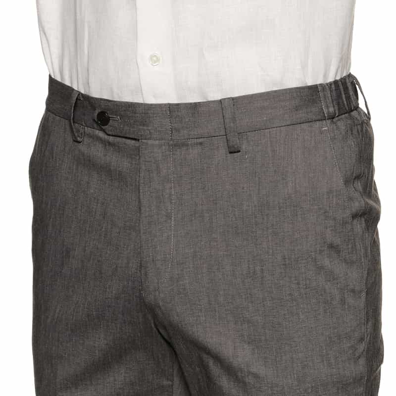 BARNEYS NEW YORK セットアップストレッチ素材ストレートパンツ GRAY