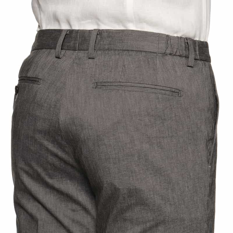 BARNEYS NEW YORK セットアップストレッチ素材ストレートパンツ GRAY