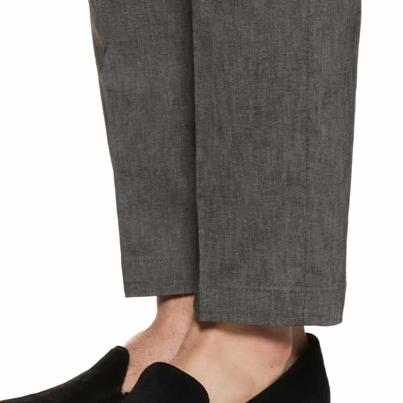 BARNEYS NEW YORK セットアップストレッチ素材ストレートパンツ GRAY