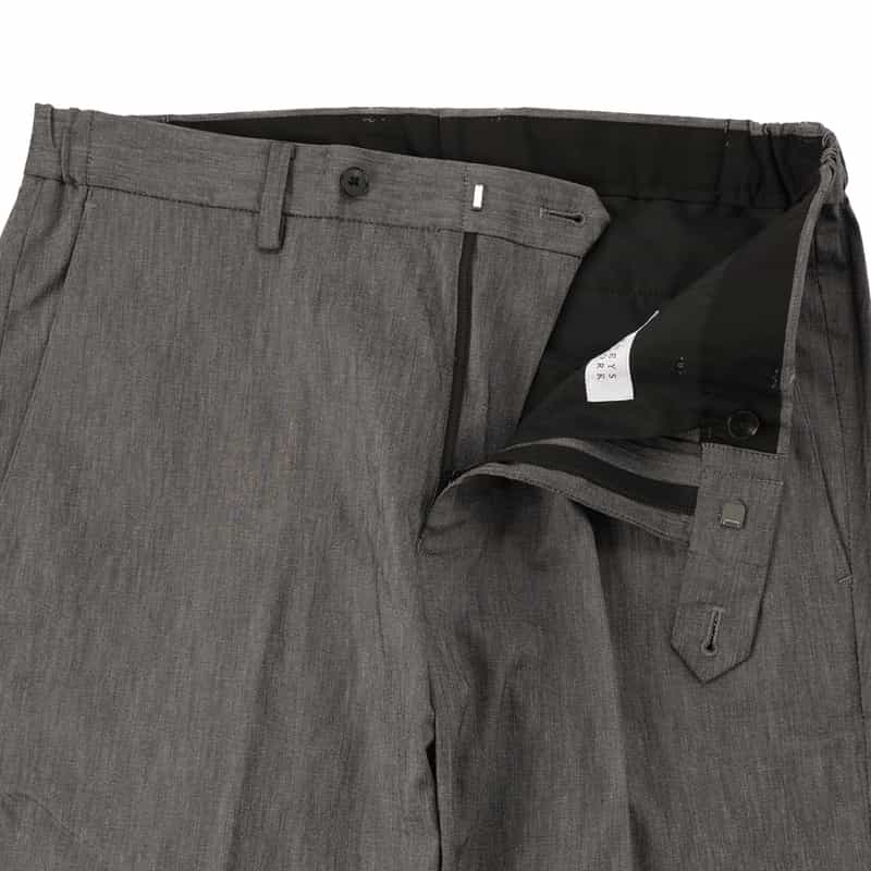BARNEYS NEW YORK セットアップストレッチ素材ストレートパンツ GRAY