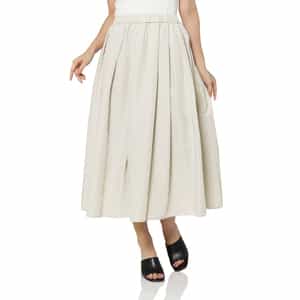 ウォッシャブル ウエストゴムギャザースカート