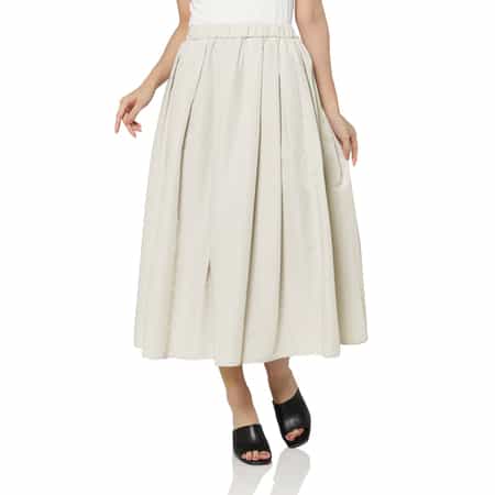 ウォッシャブル ウエストゴムギャザースカート