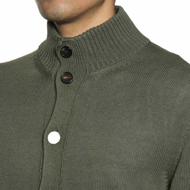 ZANONE ニットカーディガン "CHIOTO" KHAKI