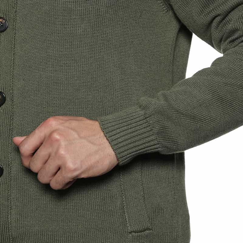 ZANONE ニットカーディガン "CHIOTO" KHAKI