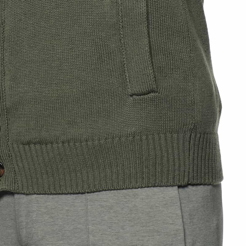 ZANONE ニットカーディガン "CHIOTO" KHAKI