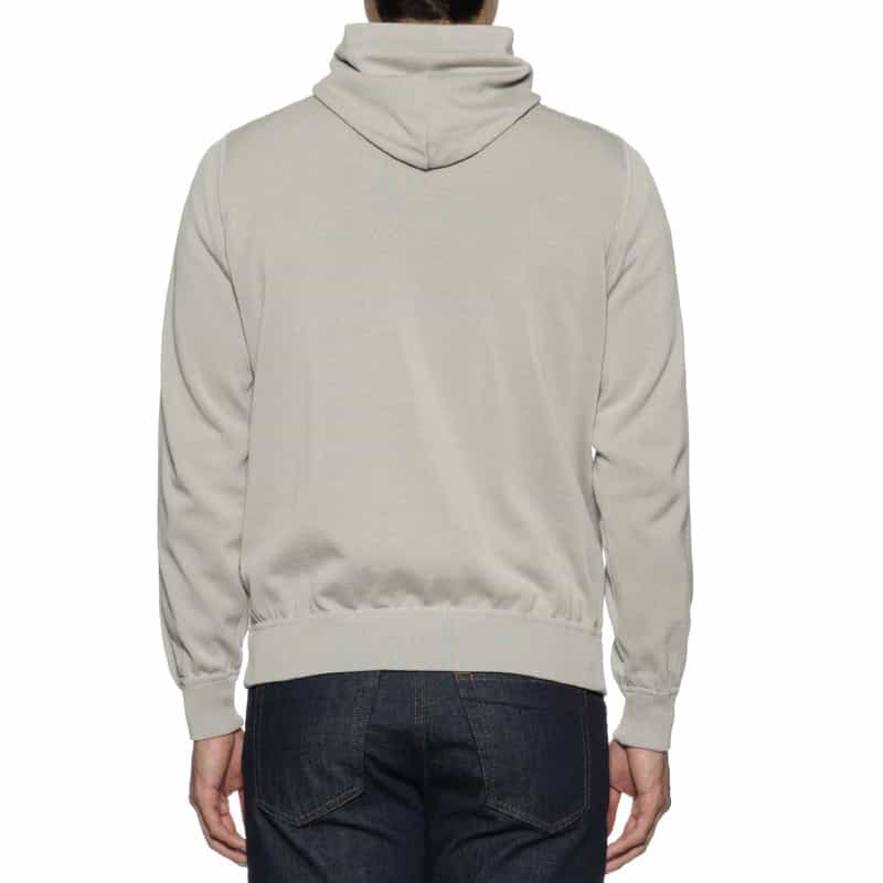 FILIPPO DE LAURENTIIS コットンニットパーカ GRAY