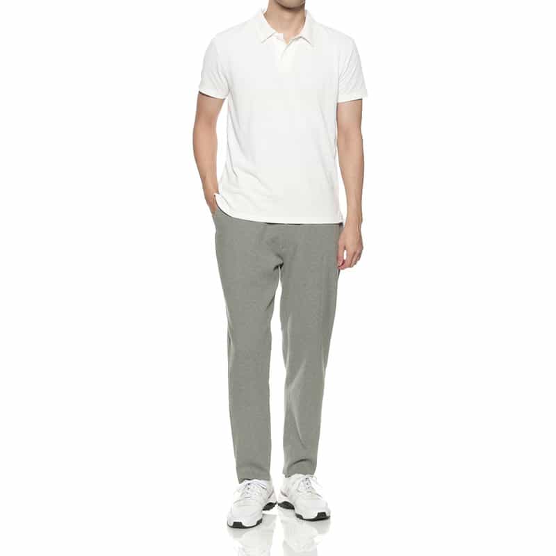 BARNEYS NEW YORK ドローストリング ニットテーパードパンツ GRAY