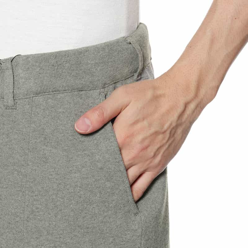 BARNEYS NEW YORK ドローストリング ニットテーパードパンツ GRAY