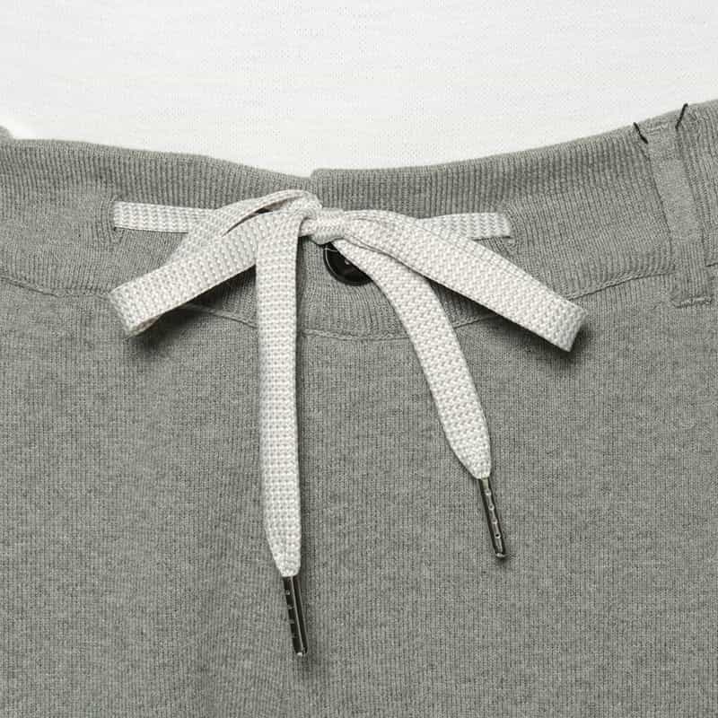 BARNEYS NEW YORK ドローストリング ニットテーパードパンツ GRAY
