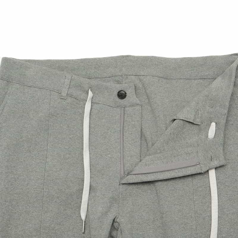 BARNEYS NEW YORK ドローストリング ニットテーパードパンツ GRAY
