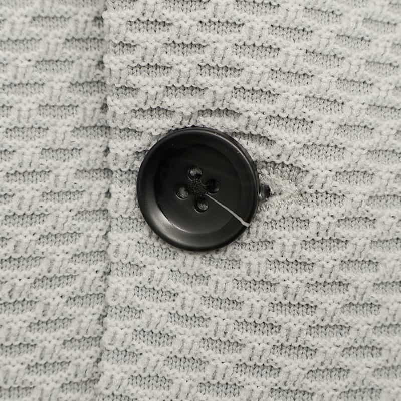 BARNEYS NEW YORK セットアップ ワッフルニットジャケット LT GRAY