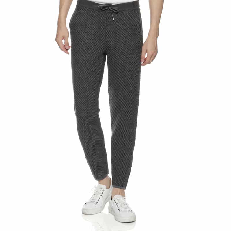 BARNEYS NEW YORK セットアップ ワッフルニットパンツ NAVY