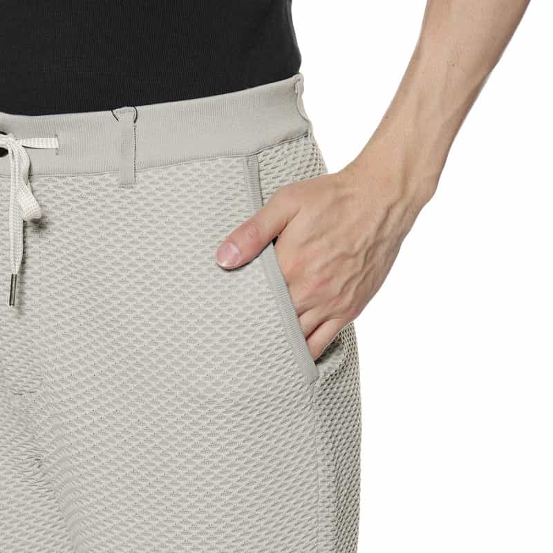 BARNEYS NEW YORK セットアップ ワッフルニットパンツ LT GRAY