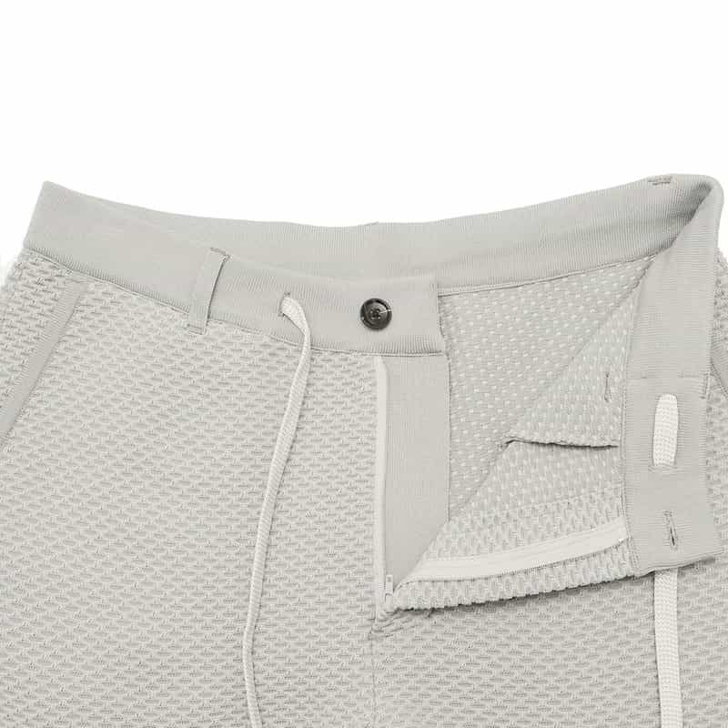 BARNEYS NEW YORK セットアップ ワッフルニットパンツ LT GRAY