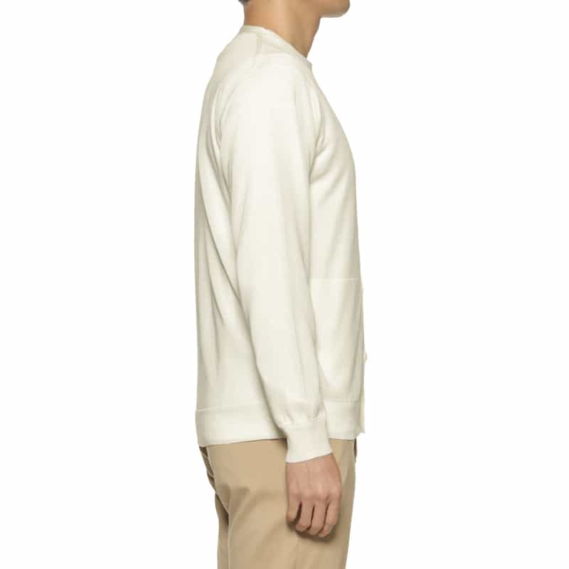 BARNEYS NEW YORK リネン風ニットカーディガン IVORY